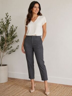 Women's Old Navy Pixie Ankle Pants Plus Size 14 Black & White